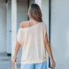 Women's Elegant Off-Shoulder Gold Top for Effortless Chic - Cupshe - 2 of 4