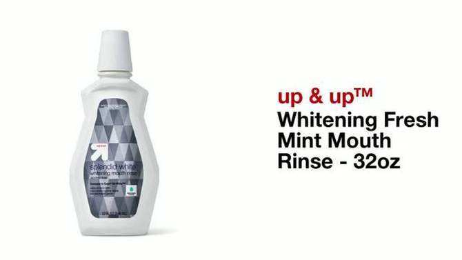 Whitening Fresh Mint Mouth Rinse - 32oz - up &#38; up&#8482;, 2 of 5, play video