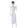 Women's Monster Skeleton Halloween Costume Decoration - White One Size - 2 of 2