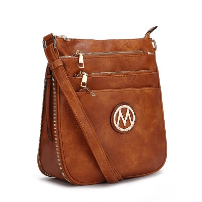 MKF Collection Salome Shoulder Crossbody Women’s Handbag Expandable Multi-Compartment Vegan Leather by Mia K