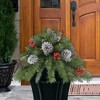 Puleo 18" Pre-Lit LED Artificial Urn Filler with Pinecones & Berries Warm White Lights - 4 of 4