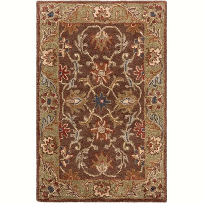 Mark & Day Daysland 6'x9' Rectangle Tufted Indoor Area Rugs Dark Brown: Wool, Handmade, Stain-Resistant, Traditional Style