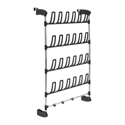 The Container Store 12-Tier Overdoor Shoe Rack White, 22-5/8 x 9-1/4 x 77 H