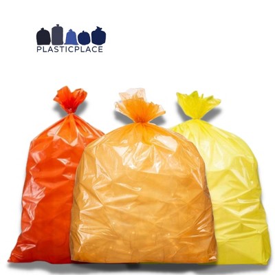 Yellow 45 Gallon Scent-Free Low Density Trash Bags (100 Count)