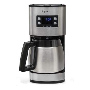 Capresso 425 On-the-Go Personal Coffee Maker, Silver/Black, Stainless  steel, 16 oz