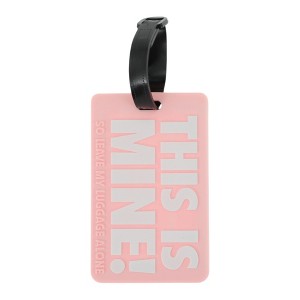 Unique Bargains THIS IS MINE Pattern Luggage Tag 1 Pc - 1 of 4