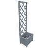 vidaXL Trellis Planter Gray Solid firwood Medium Durable - 2 of 4