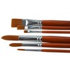 Sax Copper Acrylic Paint Brushes with Long Handles, Assorted Sizes, Set of 6 - 2 of 4