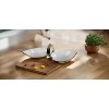 Classic Touch White Porcelain Double Snack Bowl with Gold - 3 of 3