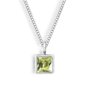EVRY JEWELS WATERPROOF Gold or Silver Plated Faye Birthstone Necklace - 1 of 1