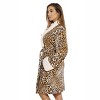 Just Love Womens Plush Printed Plaid Robe | Ladies Bathrobe - 2 of 2
