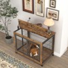 Dog Crate Furniture, Wooden Dog Kennel With Double Doors, Modern Side End Table For Small Medium Large Dog - 4 of 4