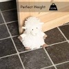 Evideco French Home Goods Decorative Sheep Door Stopper, 2.3 lb Weighted, Ecru - 4 of 4