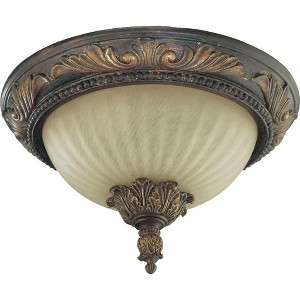 Quorum Lighting Madeleine 2-Light Corsican Gold Flush Mount - 1 of 1