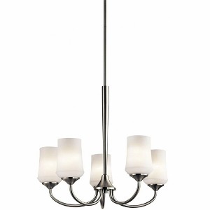 Kichler Lighting Aubrey 5 - Light Chandelier in  Brushed Nickel - 1 of 4