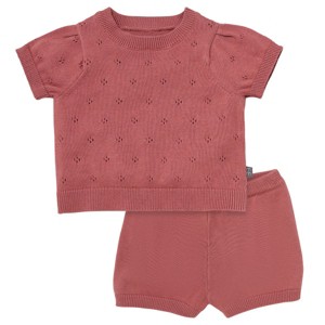 Modern Moments™ by Gerber Baby Girls' 2-Piece Sweater Knit Top and Shorts Set - 1 of 4