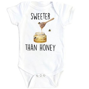 Honey Sweet Bee - Baby Boy Girl Clothes Infant Onesie® Funny Cute Newborn GS1 - 1 of 4
