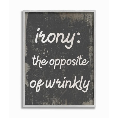 Stupell Industries Irony Definition Wrinkly Laundry Family Home Humor