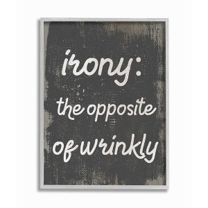 Stupell Industries Irony Definition Wrinkly Laundry Family Home Humor - 1 of 4