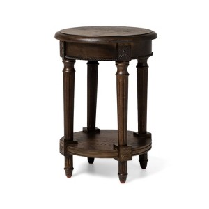 Maven Lane Pullman Traditional Round Wooden Side Table - 1 of 4