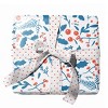 Two-Sided "Jolly Blues" Heavyweight Christmas/Holiday Gift Wrap by Ramus & Co (Eight Sheets) - 3 of 4