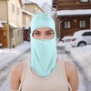 Unique Bargains Ice Silk Solid Color Balaclava Face Mask 1 Pc - 2 of 4