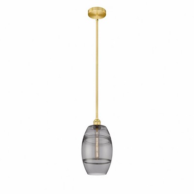 Vaz - 1 Light Stem Hung Mini Pendant In Industrial Style-9.38 Inches Tall and 8 Inches Wide