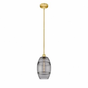 Vaz - 1 Light Stem Hung Mini Pendant In Industrial Style-9.38 Inches Tall and 8 Inches Wide - 1 of 1
