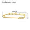 Unique Bargains Metal Decorative DIY Women's Clothing Dress 3 Holes Sewing Brooch Pins 20 Pcs - 2 of 4