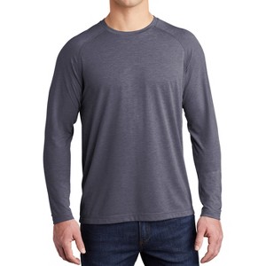 Mafoose Men's Tri-Blend Long Sleeve Wicking Raglan Tee for Active Comfort - 1 of 4