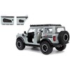 2021 Ford Bronco Gray with Black Stripes with Roof Rack "Own the Night" "Just Trucks" Series 1/24 Diecast Model Car by Jada - 4 of 4