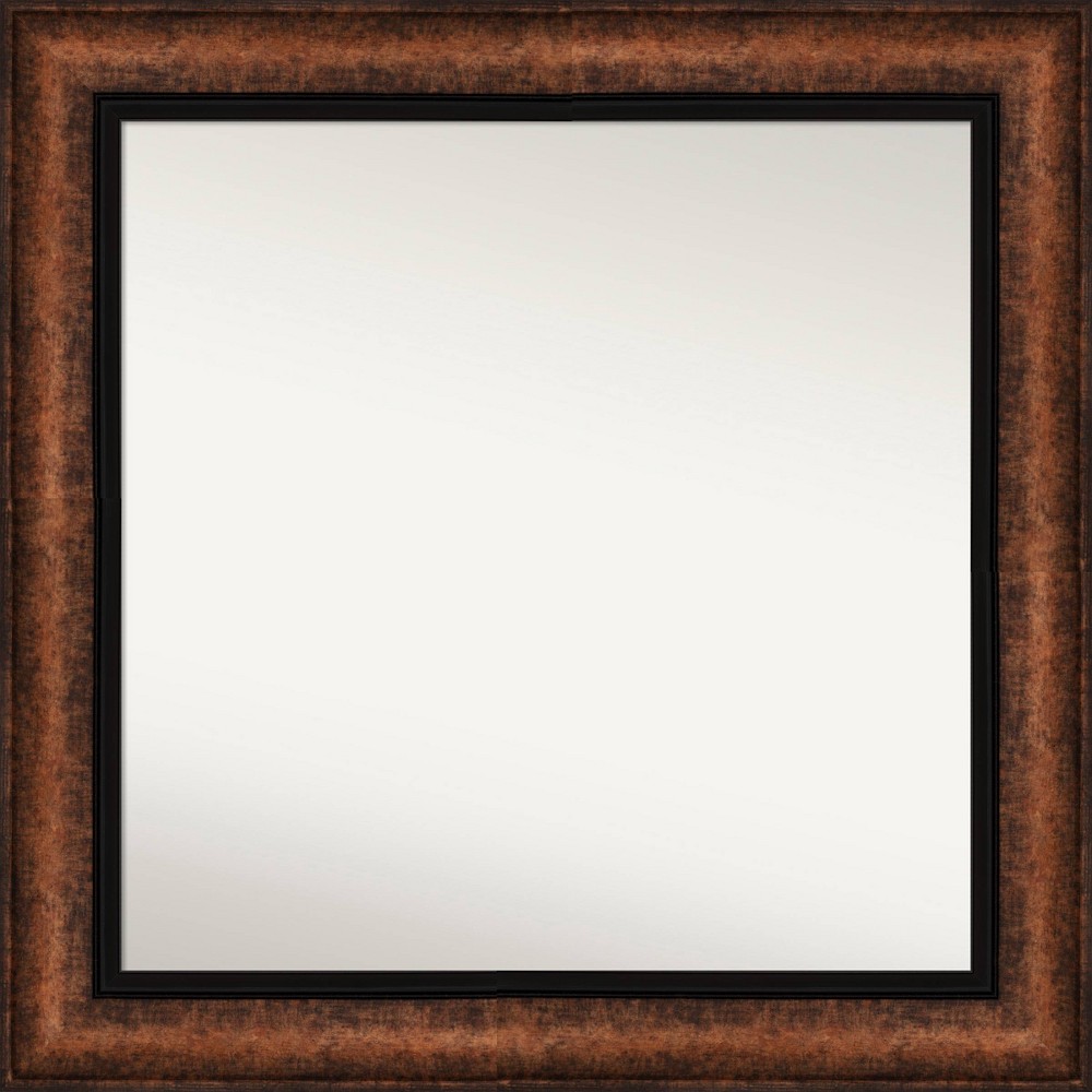 Photos - Wall Mirror 33" x 33" Non-Beveled Vogue Bronze  - Amanti Art