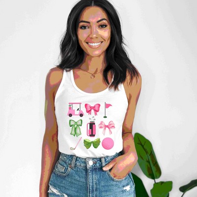 Simply Sage Market Golf Icons Coquette Racerback Tank