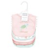 Hudson Baby Infant Girls Cotton Bibs, Turtley Adorable, One Size - 2 of 4