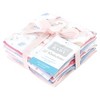 Hudson Baby Infant Girl Flannel Cotton Washcloths, Unicorns Rainbows 12 Pack, One Size - 2 of 4