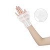 INSPIRE CHIC Women's Lace Fingerless Wrist Length Wedding Elegant White Ruffled Floral Gloves 1 Pair - 3 of 4