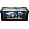 1965 Shelby Cobra 427 S/C Dark Blue Metallic w/White Stripes & Printed Signature on Trunk 1/18 Diecast Model Shelby Collectibles - 3 of 3