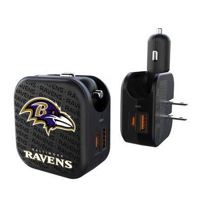 NFL AFC Teams Text Backdrop 18-Watt 2 in 1 USB A/C Charger