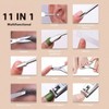 Professional 11 - in - 1 Manicure Kit with Rose Gold Leather Case, Stainless Steel Nail Tools for Women, Travel Set - 4 of 4