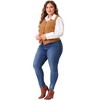 Agnes Orinda Women's Plus Size Fully Lined 4 Button V-Neck Business Faux Suede Fashion Vests - 3 of 4