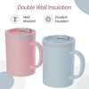 Copco Iconic Double Wall Insulated Coffee Mug with Handle, Durable & BPA-Free Reusable Plastic, 16 oz., Set of 2 - 3 of 4