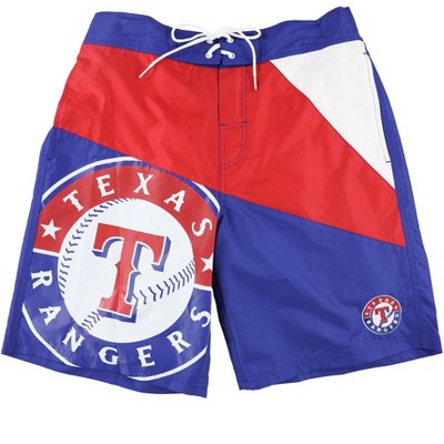 G-III Sports Mens Texas Rangers Swim Bottom Trunks