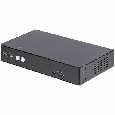 StarTech.com Dual-Monitor DisplayPort KVM Switch, 4K 60Hz, P2DD46A22KVMSWITCH, USB Hubs