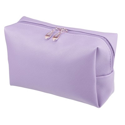 Unique Bargains Pu Leather Waterproof Makeup Bag Cosmetic Case Makeup ...