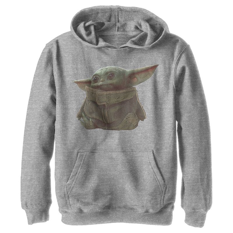 Boy's Star Wars The Mandalorian The Child Portrait Pull Over Hoodie, 1 of 5