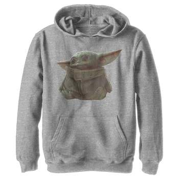 Boy's Star Wars The Mandalorian The Child Portrait Pull Over Hoodie