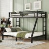 Bellemave Twin XL Over Queen Bunk Bed, Heavy-Duty Metal Frame, Space-Saving, Quiet & Stable, Teens & Adults, Black - 3 of 4