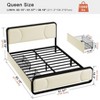 WOWLIVE Full/Queen/King Platform Bed with 2 Storage Drawers, Modern Bed Frame with Charging Station - 4 of 4