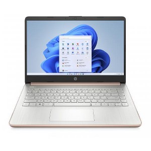 HP 14 Series 14" Touchscreen Laptop Intel Celeron N4020 4GB RAM 64 GB eMMC Pale Rose Gold - 1 of 4