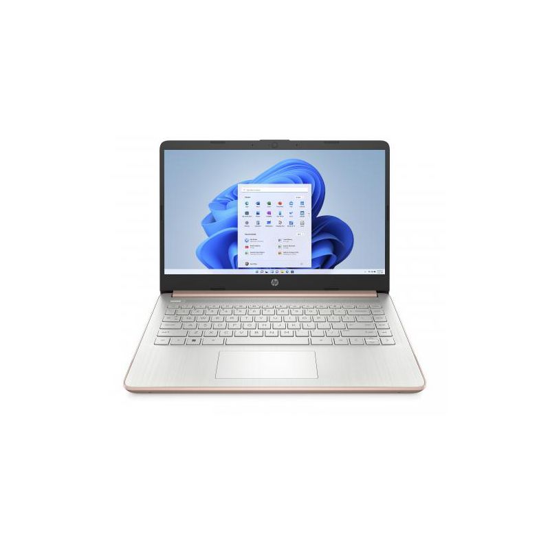 HP 14 Series 14" Touchscreen Laptop Intel Celeron N4020 4GB RAM 64 GB eMMC Pale Rose Gold, 1 of 7